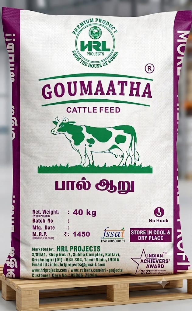 Goumaatha Paal Aaru 40 kg — pure maize with mineral mixtures, HRL Projects Kallavi Krishnagiri